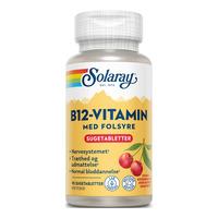 Solaray B12-vitamin m. folsyra - 90 sugtabletter