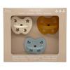 Hevea Napp, Trial Trio-Pack, Newborn 0 mån+, Natural, Milky White & Baby Blue - 3 st