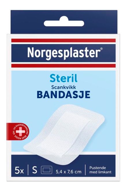 Scankvikk Sterilt Bandage 5,4 x 7,6 cm - 5 st