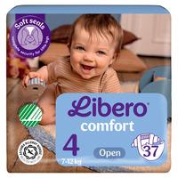 Libero Comfort 4 Öppen blöja 7-12 kg - 37 st