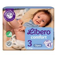 Libero Comfort 3 Öppen blöja 5-8 kg - 43 st