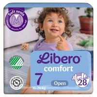 Libero Comfort 7 Öppen blöja16-26 kg - 28 st