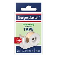 Norgesplaster Scanpor Tape Beige 2,5 cm x 10 m med Dispenser - 1 st