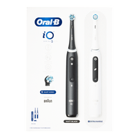 Oral-B iO5 Duo Elektrisk Tandborste - Matt Black/Quite White - 2 st