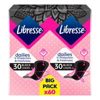 Libresse Regular Black Big Pack - 60 st