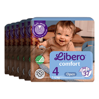 Libero Comfort 4 Öppen blöja - 6 x 37 st