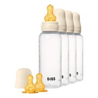 BIBS Baby Bottle Round Latex 270 ml Ivory - 4 st