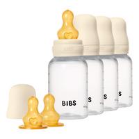 BIBS Baby Bottle Round Latex 150 ml Ivory - 4 st