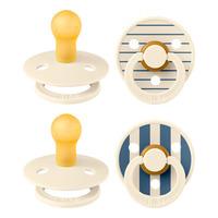 BIBS Studio Colour Pin Ivory Vanilla Mix/Pin Ivory Steel Blue Mix - Flera storlekar