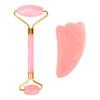 UNIQ Jade Rollers & Gua Sha Rose Quartz - 2 st