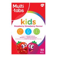 Multi-Tabs Kids Hallon/Jordgubb - 90 tuggtabletter