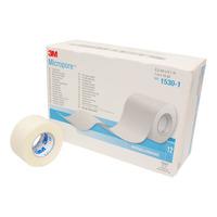 Micropore kirurgisk tape 2,5 cm x 9,1 m vit - 12 rullar