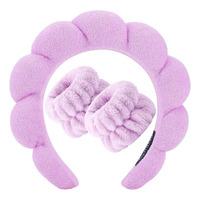 UNIQ Spa Bubble Diadem och Mikrofiber Armband - 1 set