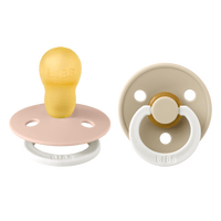 BIBS Colour GLOW Latex Blush/Vanilla 2 pack - Stl 3