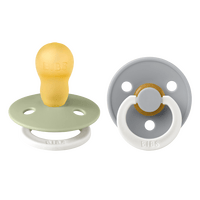 BIBS Colour GLOW Latex Sage/Cloud 2 pack - Stl 3