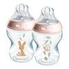 Tommee Tippee Natural Start Nappflaska 260 ml - Deco Pink - 2 st