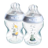 Tommee Tippee Natural Start Nappflaska 260 ml - Deco Blå - 2 st