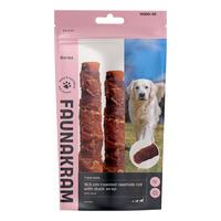 Faunakram 16,5 cm Roasted Rawhide Roll with Duck Wrap, Liver Filling - 170 g