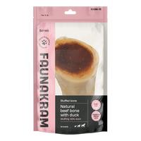 Faunakram Natural Beef bone stuffed with 92% Duck Liver - 200 g
