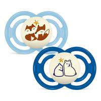 MAM Perfect Night Silk 6-16 m Box Blue - 2 st