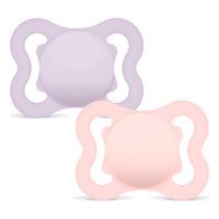 MAM Air Silikon Napp Lila/Neutral 0-6 mån - 2 st