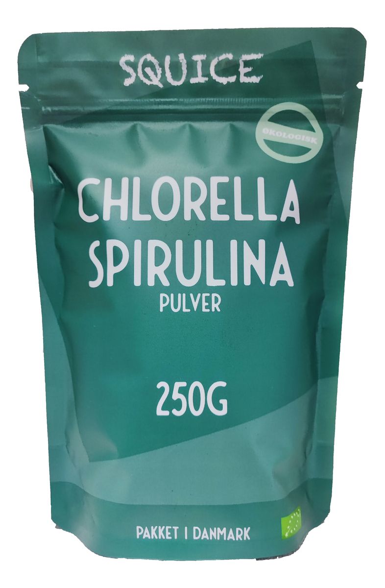 Squice Ekologiskt chlorella- spirulinapulver - 250 g