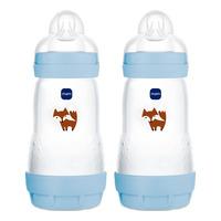 MAM Easy Start Anti-Colic Nappflaska 260 ml, Blå - 2 st