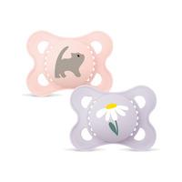 MAM Original Naturgummi Napp Rosa/Lila 0-6 mån. - 2 st