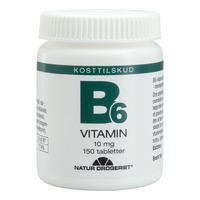 Natur-Drogeriet B6-vitamin 10 mg - 150 tabletter