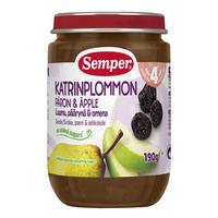 Semper Fruktpuré katrinplommon, päron och äpple 4 mån - 190 g