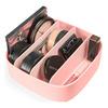 Gillian Jones Makeup Organizer med 4 rum - Rosa