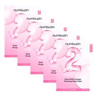 Numbuzin No.2 Rose PDRN Collagen Plumping Sheet Mask - 5 st
