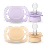 Philips Avent Napp Ultra Start 0-2 m - lila, gul - 2 st