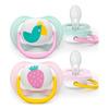 Philips Avent Napp Ultra Air 0-6 mån. - grön, lila - 2 st
