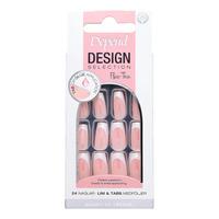 Depend Cosmetic Design Selection French White Chrome Short Coffin - 1 st