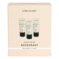 Löwengrip Count On Me Deodorant - 3x50 ml