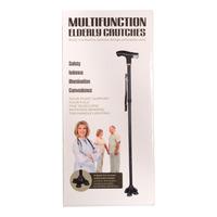 Nygaard Tønder Sammenklappelig Firepunkt Stok m/lys - 1 st