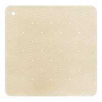 Hevea Bath Mat Wave Square - Sand - 1 st