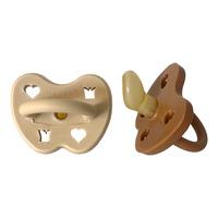 Hevea Orthodontic Teat 3-36 months - Clay Earth - 2 st