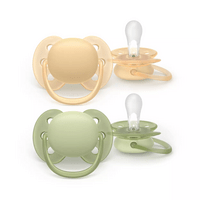 Philips Avent Napp Ultra Soft 6-18 m - orange, grön - 2 st