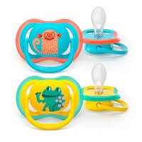Philips Avent Napp Ultra Air 18 m+ - turkos, gul - 2 st