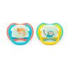 Philips Avent Napp Ultra Air Nighttime 18 mån.+ - blå, gul - 2 st