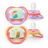 Philips Avent Napp Ultra Air Nighttime 18 mån.+ - lila, röd - 2 st