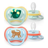Philips Avent Napp Ultra Air 0-6 m - djurmotiv - 2 st