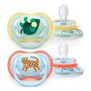 Philips Avent Napp Ultra Air 0-6 m - djurmotiv - 2 st
