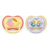 Philips Avent Napp Ultra Air 0-6 mån. - gul, lila - 2 st