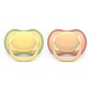 Philips Avent Napp Ultra Air 0-6 mån. - gul, orange - 2 st