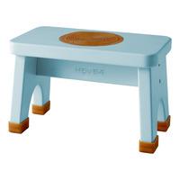 Hevea Rubberwood Stool - Dusty Blue
