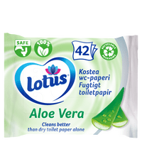 Lotus Fuktigt Toalettpapper Aloe Vera - 42 st