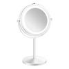 Gillian Jones Bordsspegel m. LED ljus & X10 förstoring - Vit
